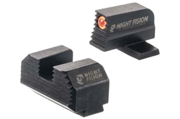 Image of Night Fision Optics Ready Stealth Springfield Armory Night Sight Set, Springfield Hellcat OSP/XD-S w/ 507k, Orange Front Ring, Blank Rear Sight, SPR-229-248-268-OGZX