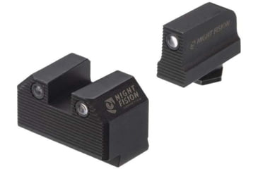 Image of Night Fision Optics Ready Stealth Walther Night Sight Set, Walther PDP/PPQ w/ RMR/507c/508t, Black Front Ring, WAL-277-290-313-ZGZG