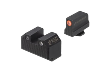 Image of Night Fision Optics Ready Stealth Night Sight Set, Walther PDP/PPQ w/ RMR/507c/508t, Orange Front, Black, WAL-277-290-313-OGZG