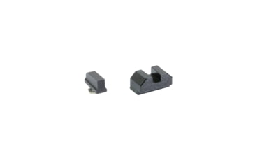 Image of Night Fision Optics Ready Stealth Series Square-Notch Tritium Night Sights, Glock 43X MOS, 220-227in Blade Height, Blank Front Sight, Blank Rear Sight, Black, GLK-003-220-227-ZXZX