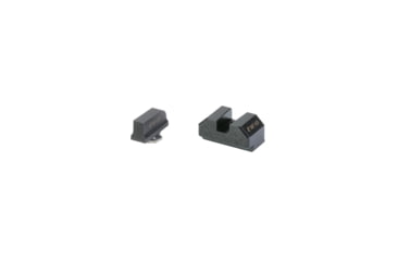 Image of Night Fision Optics Ready Stealth Series Sights, Black Front and Rear Sights, Fits Glock 43/42/43X MOS, .220"-.227" Blade Height, Nitride Finish, Black, GLK-003-220-227-ZXZX