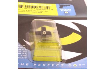 Image of Night Fision Perfect Dot Front Night Sights for HK, White Front w/ Green Tritium, fits VP9, VP9SK, .45C, .45C Tactical, P30, P30L, P, HAK-125-001-WGXX