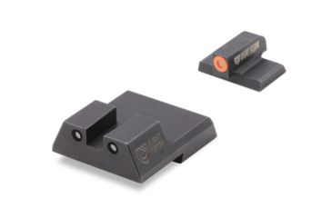 Image of Night Fision Perfect Dot Front Night Sights w/ Square Notch Rear for HK, Orange Front w/ Green Tritium - Black Rear w/ Gree, fits VP9, VP9SK, .45C, .45C Tactical, P30, P30L, P, HAK-126-003-OGZG