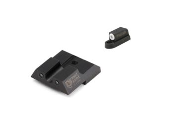 Image of Night Fision Perfect Dot Front Night Sights w/ U Notch Rear for CZ-USA, White Front w/ Green Tritium - Black Rear w/ Green, fits P-07 &amp; P-09, CZU-076-007-WGZG