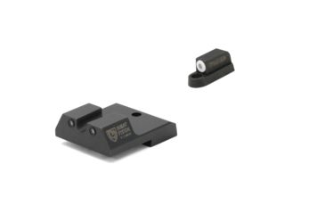 Image of Night Fision Perfect Dot Front Night Sights w/ U Notch Rear for CZ-USA, White Front w/ Green Tritium - Black Rear w/ Green, fits P-10 C, CZU-077-007-WGZG