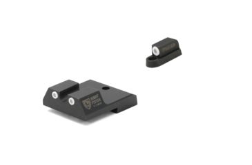 Image of Night Fision Perfect Dot Front Night Sights w/ U Notch Rear for CZ-USA, White Front w/ Green Tritium - White Rear w/ Green, fits P-10 C, CZU-077-007-WGWG