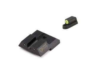 Image of Night Fision Perfect Dot Front Night Sights w/ U Notch Rear for CZ-USA, Yellow Front w/ Green Tritium - Black Rear w/ Gree, fits P-07 &amp; P-09, CZU-076-007-YGZG