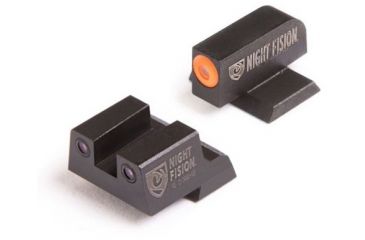 Image of Night Fision Perfect Dot Night Sight Set w/Front, Square Rear, Orange Front w/Green Tritium, Black Rear w/Green T, Fits Canik TP9SF ELITE/TP9SF/TP9SA, CNK-027-003-OGZG