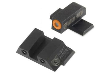 Image of Night Fision Perfect Dot Night Sight Set w/Front, Square Rear, Orange Front w/Green Tritium, Black Rear w/Green T, Fits Springfield XD/XDM/XD Mod. 2, SPR-226-003-OGZG