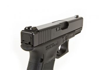 Image of Night Fision Perfect Dot Night Sight Set w/Front, Square Rear, White w/Green Tritium, Glock 42/43, GLK-003-003-WGWG