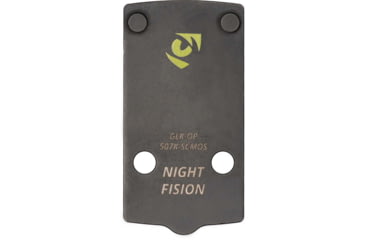Image of Night Fision Plate + Blacked Out Sights Combo 507K to Glock 43x MOS, Black, GLK-OPBS-507K-43X-ZXZX