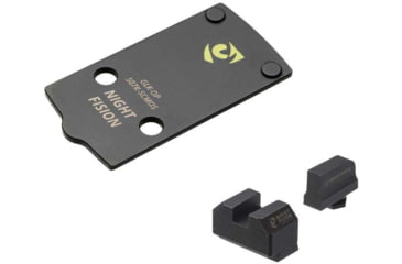 Image of Night Fision Plate + Blacked Out Sights Combo 507K to Glock 43x MOS, Black, GLK-OPBS-507K-43X-ZXZX