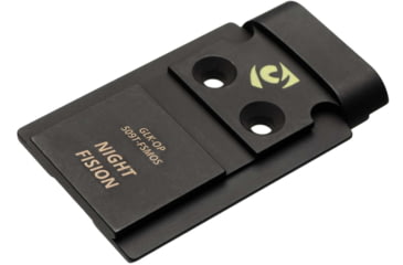 Image of Night Fision Plate + Tritium Ylw Front Sight Combo 509T to Glock Full Size MOS, Black, GLK-OPBS-509T-MOS-YGZX