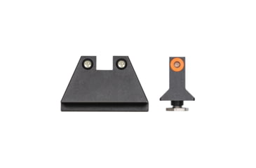 Image of Night Fision Suppressor Height Night Sight Set, Glock 17/19/34, Orange Front, Black, GLK-004-003-OGZG