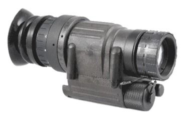 Image of Night Optics Sentry 14 Gen 4G 1x Night Vision Monocular, Weapon/Helmet Mountable, B/W Gated, Manual Gain, Black NM-P144GBW