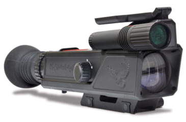 Image of Night Owl Optics NightShot Rifle Scope, 3x40mm, Second Focal Plane, 3 Each in Black and White Reticle, Matte w/ IR850-NS Illuminator, Black, NIGHTSHOTGWP