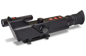 Image of Night Owl Optics NightShot Rifle Scope, 3x40mm, Second Focal Plane, 3 Each in Black and White Reticle, Matte w/ IR850-NS Illuminator, Black, NIGHTSHOTGWP