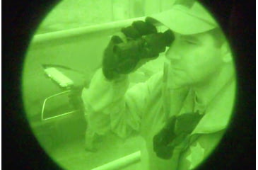 Image of night vision goggles view