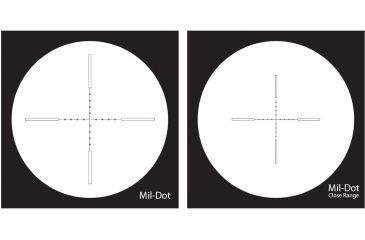 Image of NightForce 1-4x24 NXS Compact Illuminated Reticle Rifle Scopes NXS24 - MIL-DOT Reticle
