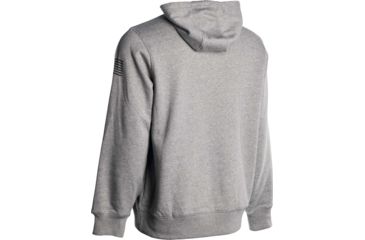 Image of NightForce Mens Hoody, Red NF Logo, Light Grey, Medium, A532-M