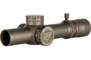 Image of NightForce NX8 1-8x24mm Capped Rifle Scope, 30mm Tube, First Focal Plane, FC-MOA Reticle, Dark Earth, C691