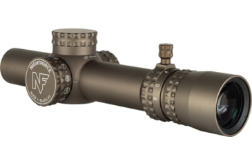 Image of NightForce NX8 1-8x24mm Capped Rifle Scope, 30mm Tube, First Focal Plane, FC-MOA Reticle, Dark Earth, C691