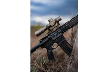 Image of NightForce NX8 1-8x24mm Capped Rifle Scope, 30mm Tube, First Focal Plane, FC-MOA Reticle, Dark Earth, C691