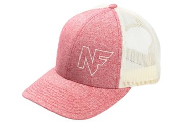 Image of NightForce Trucker Hat, Low Profile, w/ NF Offset Logo, Red Heather, Small, A522-S