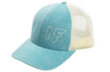 Image of NightForce Trucker Hat, Low Profile, w/ NF Offset Logo, Teal Heather, Small, A521-S