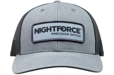 Image of NightForce Trucker Hat, Low Profile, w/ Patch, Black/Grey, Medium/Large, A524-ML