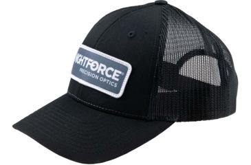 Image of NightForce Trucker Hat, Low Profile, w/ Patch, Black, Medium/Large, A523-ML