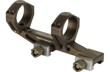 Image of NightForce Ultramount Riflescope Mount, 34mm Tube, 1.54in, 0 MOA, Dark Earth, A696