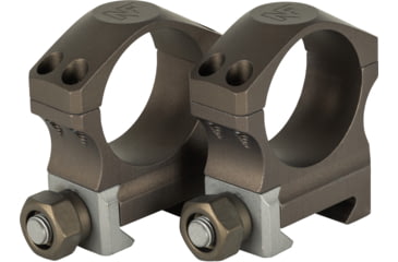 Image of NightForce XTRM Ultralite Riflescope Rings Set, 30mm Tube, 1.0in Medium, 4 Screw, Dark Earth, A677