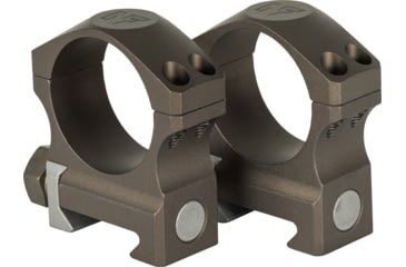 Image of NightForce XTRM Ultralite Riflescope Rings Set, 30mm Tube, 1.0in Medium, 4 Screw, Dark Earth, A677
