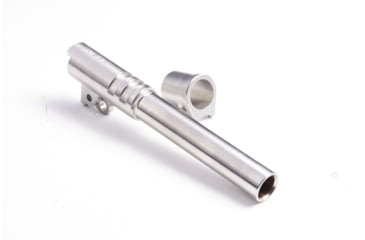 Image of Nighthawk Custom Barrel, Drop-In, .45 ACP, 5in, Stainless, Fully Machined Steel, with Bushing, Link, and Pin, SDP1000