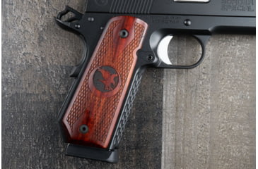 Image of Nighthawk Custom Cocobolo Grips, Gov., Bobtail, Double Diamond w/Nighthawk Logo, G172