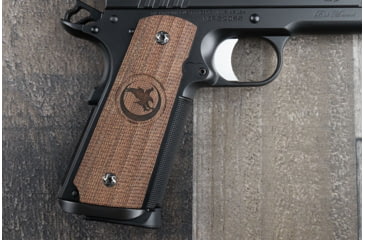 Image of Nighthawk Custom Gator Back, Green Micarta, Gov. Grips, w/Logo, G110