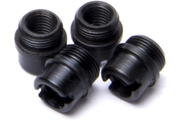 Image of Nighthawk Custom Grip Screw Bushings, Carbon, Fully Machined, Standard, 4-pack, SP0150