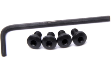 Image of Nighthawk Custom Grip Screws, Set of Four, Thin Hex Head, Carbon, w/Wrench, Fully Machined, SP0157