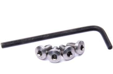 Image of Nighthawk Custom Grip Screws, Set of Four, Thin Hex Head, Stainless, w/Wrench, Fully Machined, SP0161