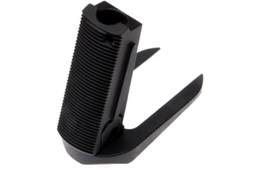 Image of Nighthawk Custom Mainspring Housing, Officer, Serrated and T3 Style Magwell, 2-Piece Combo, Carbon, Fully Machined, SP0265