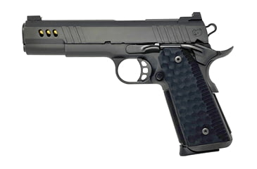 Image of Nighthawk Custom President Pistol, .30 Super Carry, 5in barrel, forged carbon steel frame, custom black G10 grip, recoil operated semi-automatic, gold bead front, Heinie rear, 12 round magazine, NCF-PRS-.30 SCY-5-1-FRRMPG