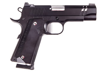 Image of Nighthawk Custom Tri-Cut-Carry Pistol, 9mm Luger, 4.25in barrel, black finish steel frame, custom aluminum grips grip, recoil operated semi-automatic, tritium front, Heinie rear, 10 round magazine, NCFTRICUTCY9MM4.251FRRMPG