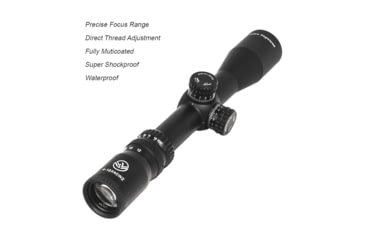 Image of NightStar 4-12x40mm 30mm Tube Rifle Scope, Second Focal Plane, Black, NS11151