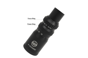 Image of NightStar 4-12x40mm 30mm Tube Rifle Scope, Second Focal Plane, Black, NS11151