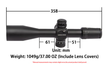 Image of NightStar 6-24x50mm 34mm Tube Rifle Scope, Fist Focal Plane, MRAD Reticle, Black, NS11218