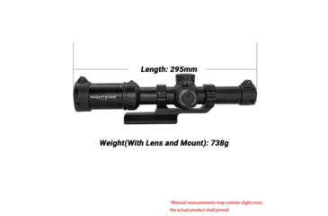 Image of NightStar 1-10x24mm LPVO 30mm Tube Riflescope, First Focal Plane Scope w/Bipod Combo