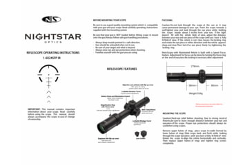Image of NightStar 1-6x24mm LPVO 30mm Tube Riflescope, Second Focal Plane