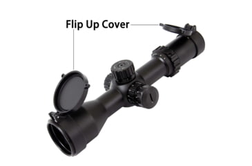 Image of NightStar 3-12x42mm 30mm Tube Riflescope, First Focal Plane, Illuminated Mil-Dot, Black, NS11214