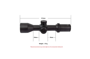 Image of NightStar 3-12x42mm 30mm Tube Riflescope, First Focal Plane, Illuminated Mil-Dot, Black, NS11214